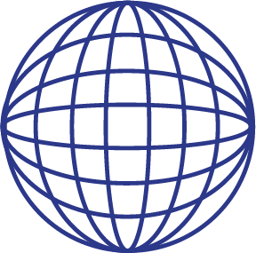 globe in outlines 